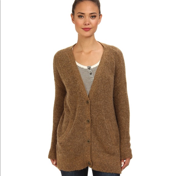 NWOT Free People Slub Knit Military Cardigan Sweater Size Small